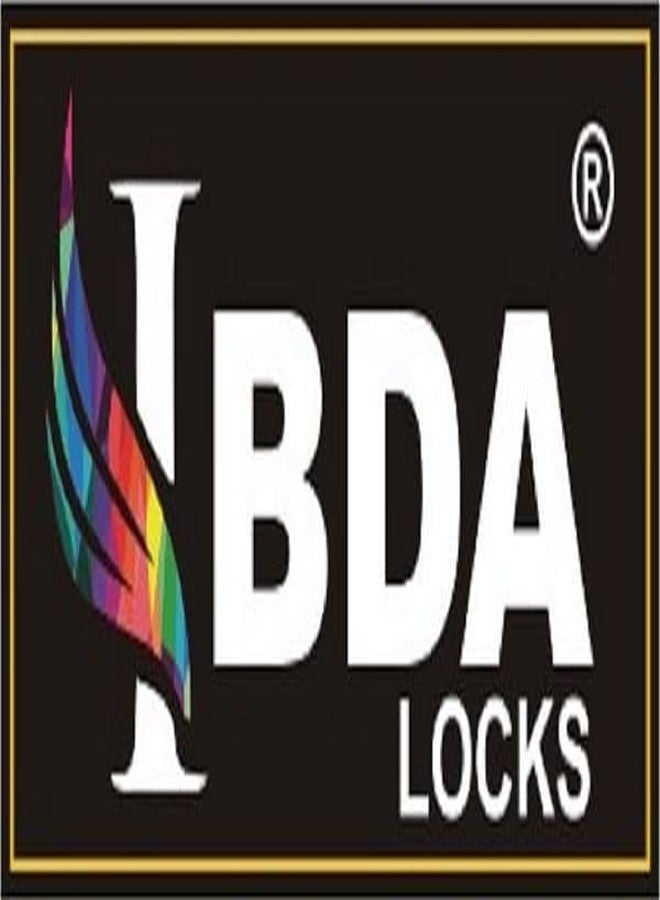 IBDA قفل IBDA طويل ذو قفل بمفتاح 65 مم | قفل ومفتاح | قفل مزدوج | تقنية 8 أذرع | قفل بهيكل فولاذي بدون مسامير | قفل للمنزل، البوابة، الشواية، الباب، الكادي، القناة، السلسلة، المحل، المستودع، صندوق العداد (عبوة من قطعة واحدة) - Image 5